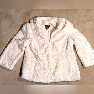 Women's Sharon Young Vintage style creamy white faux fur dinner jacket‎ | Size M